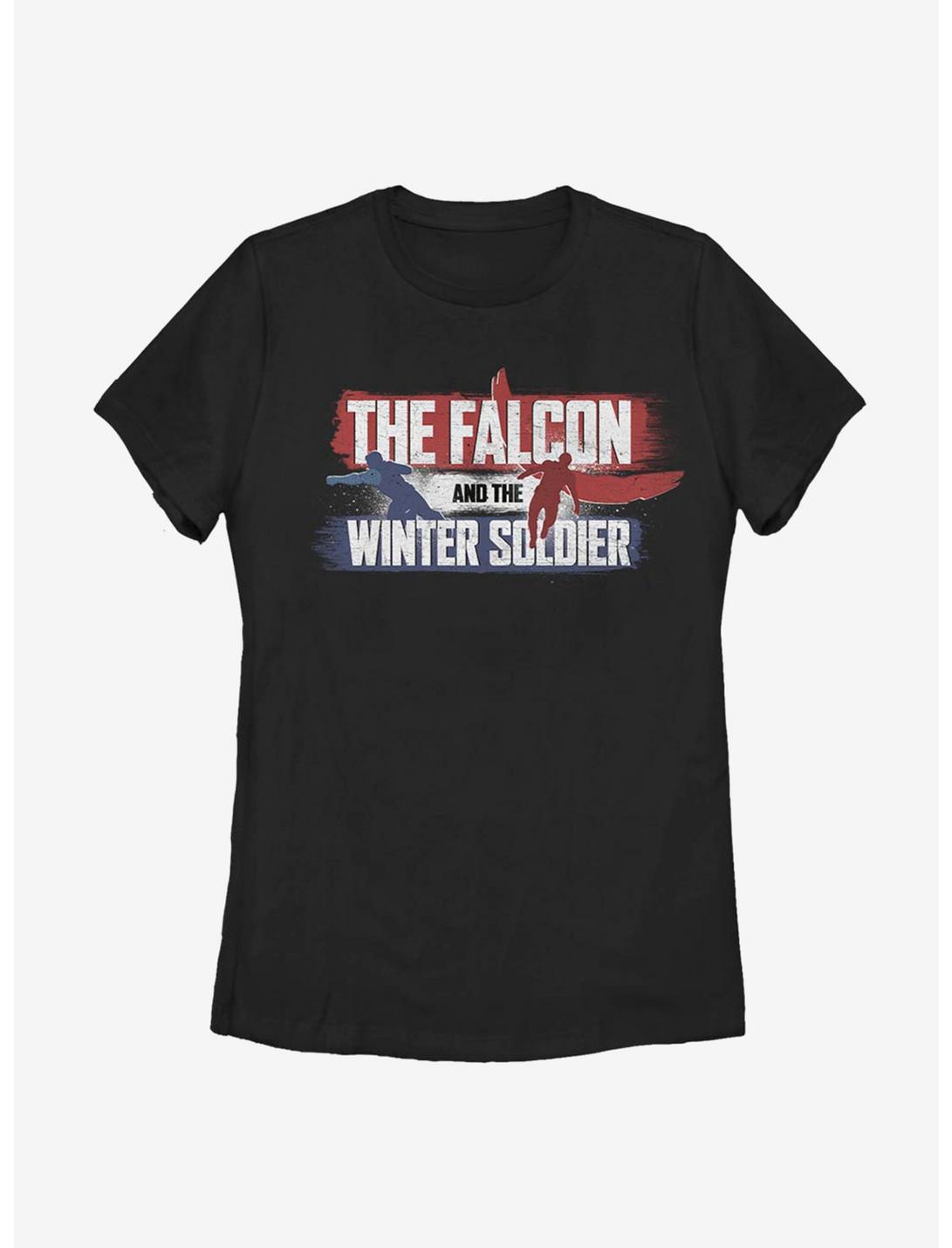 Marvel The Falcon And The Winter Soldier Spray Paint Womens T-Shirt, BLACK, hi-res