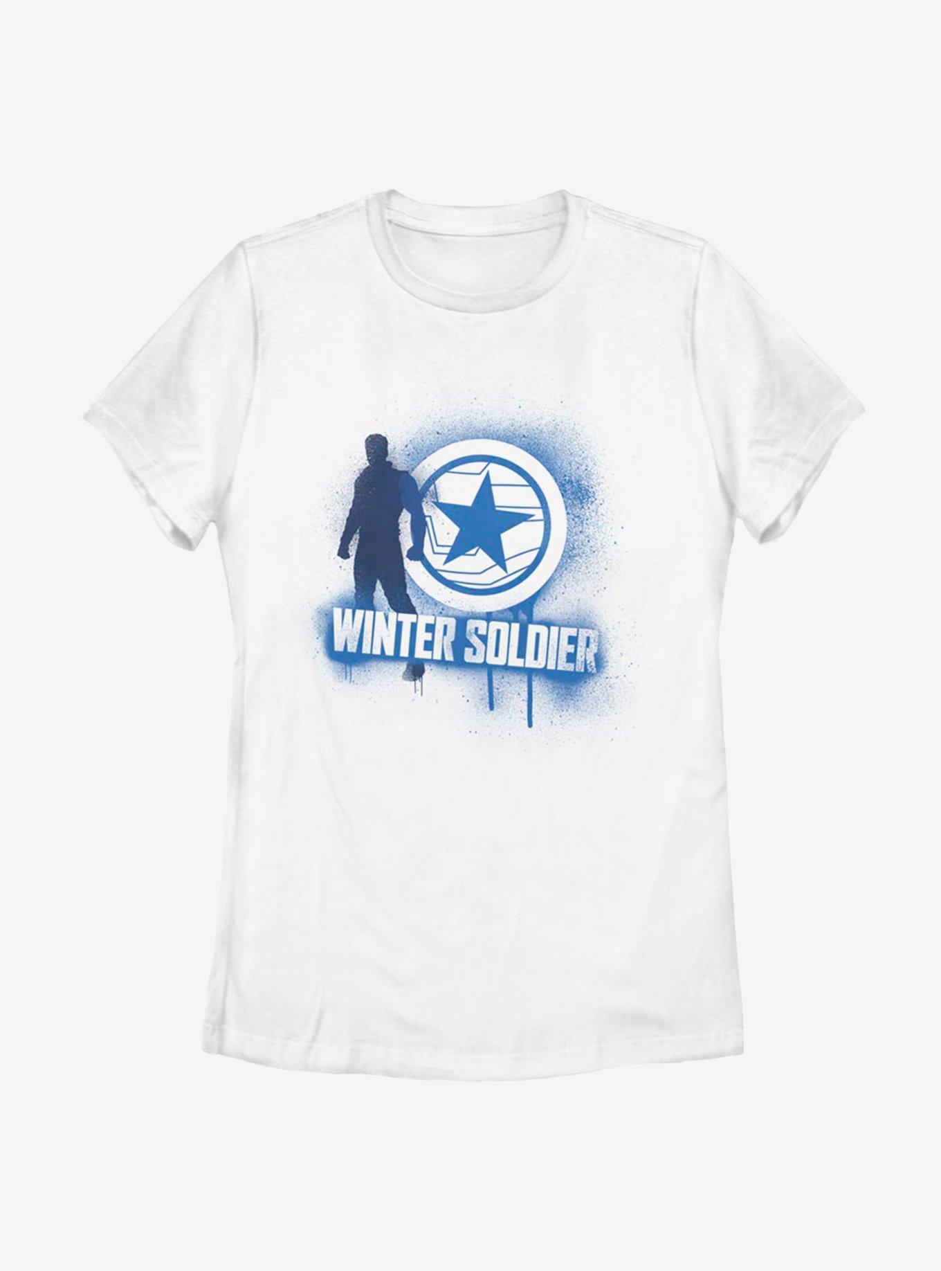 Marvel The Falcon And The Winter Soldier Spray Paint Womens T-Shirt, , hi-res