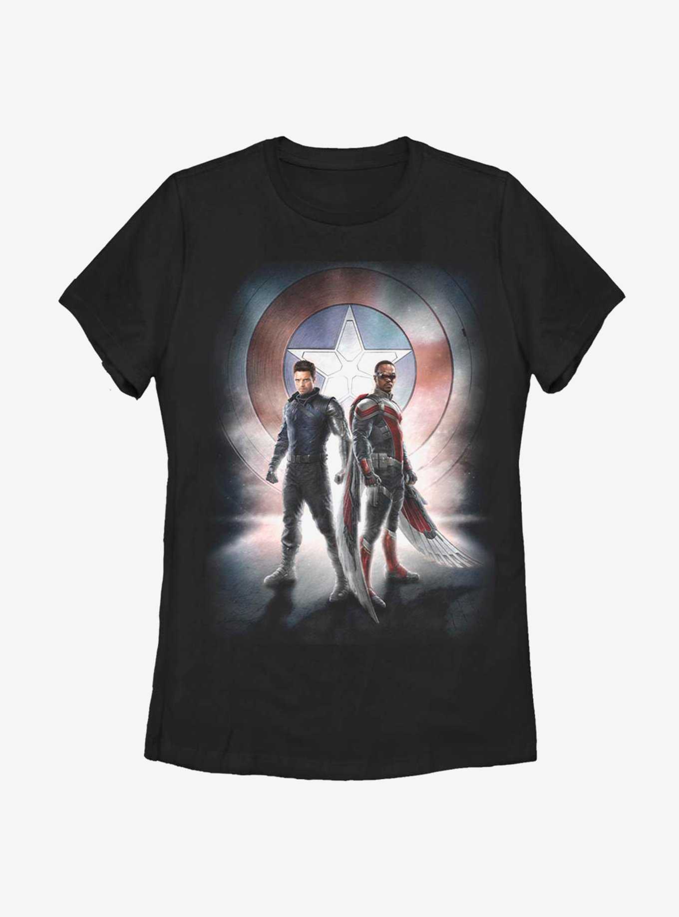 Marvel The Falcon And The Winter Soldier Team Poster Womens T-Shirt, , hi-res