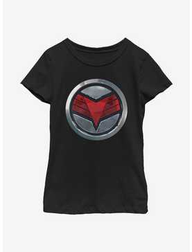 Marvel The Falcon And The Winter Soldier Falcon Logo Youth Girls T-Shirt, , hi-res