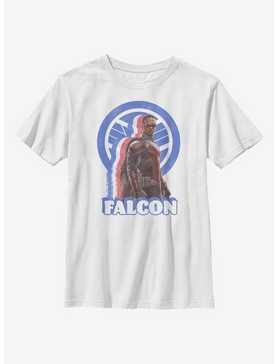 Marvel The Falcon And The Winter Soldier Distressed Falcon Youth T-Shirt, , hi-res