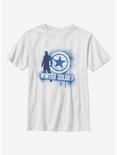 Marvel The Falcon And The Winter Soldier Spray Paint Youth T-Shirt, WHITE, hi-res