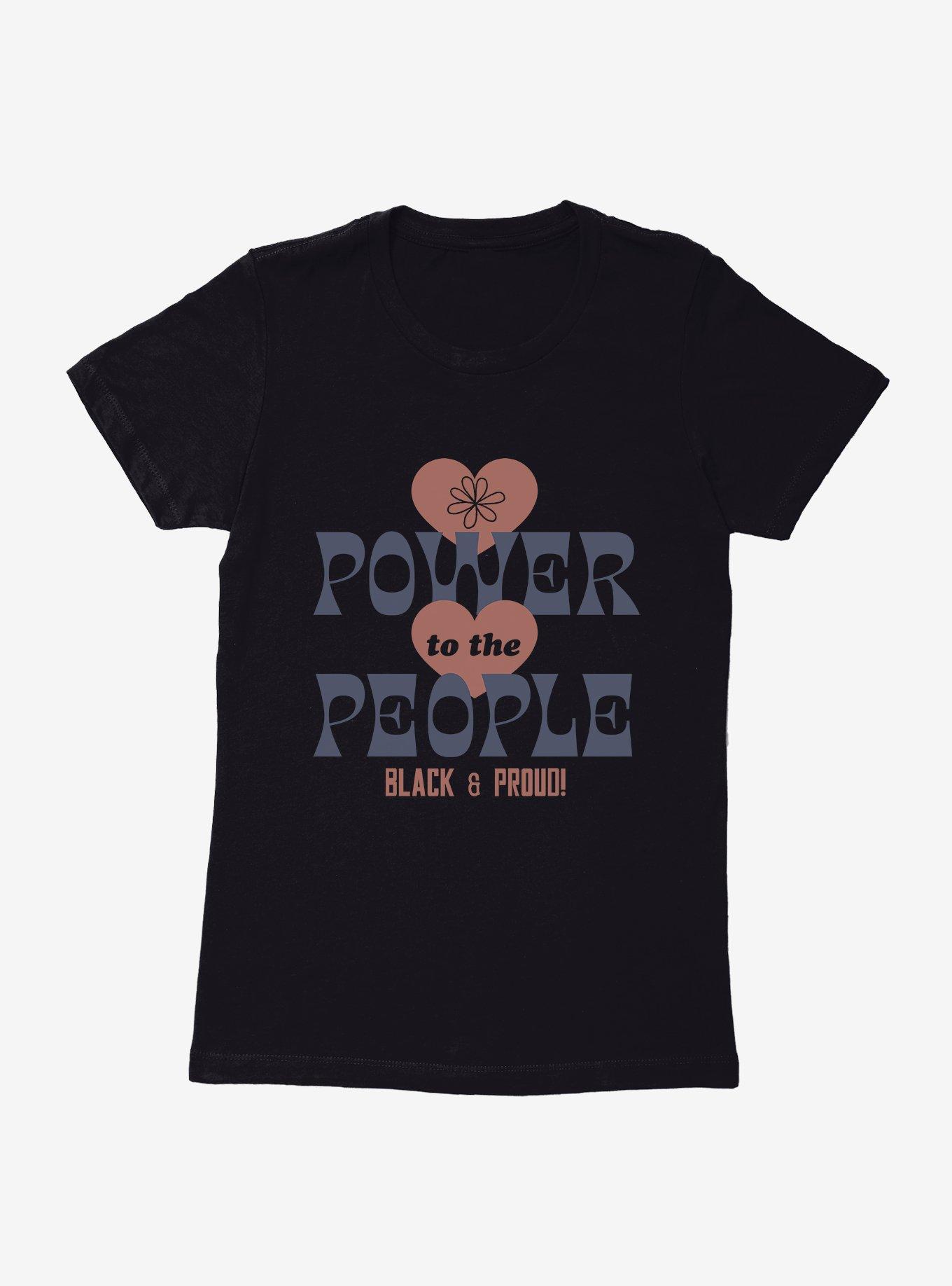 Black History Month Power To The People Womens T-Shirt, , hi-res