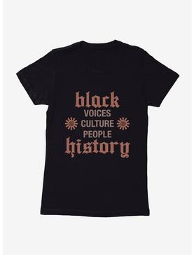 Black History Month Voices Culture People Womens T-Shirt, , hi-res