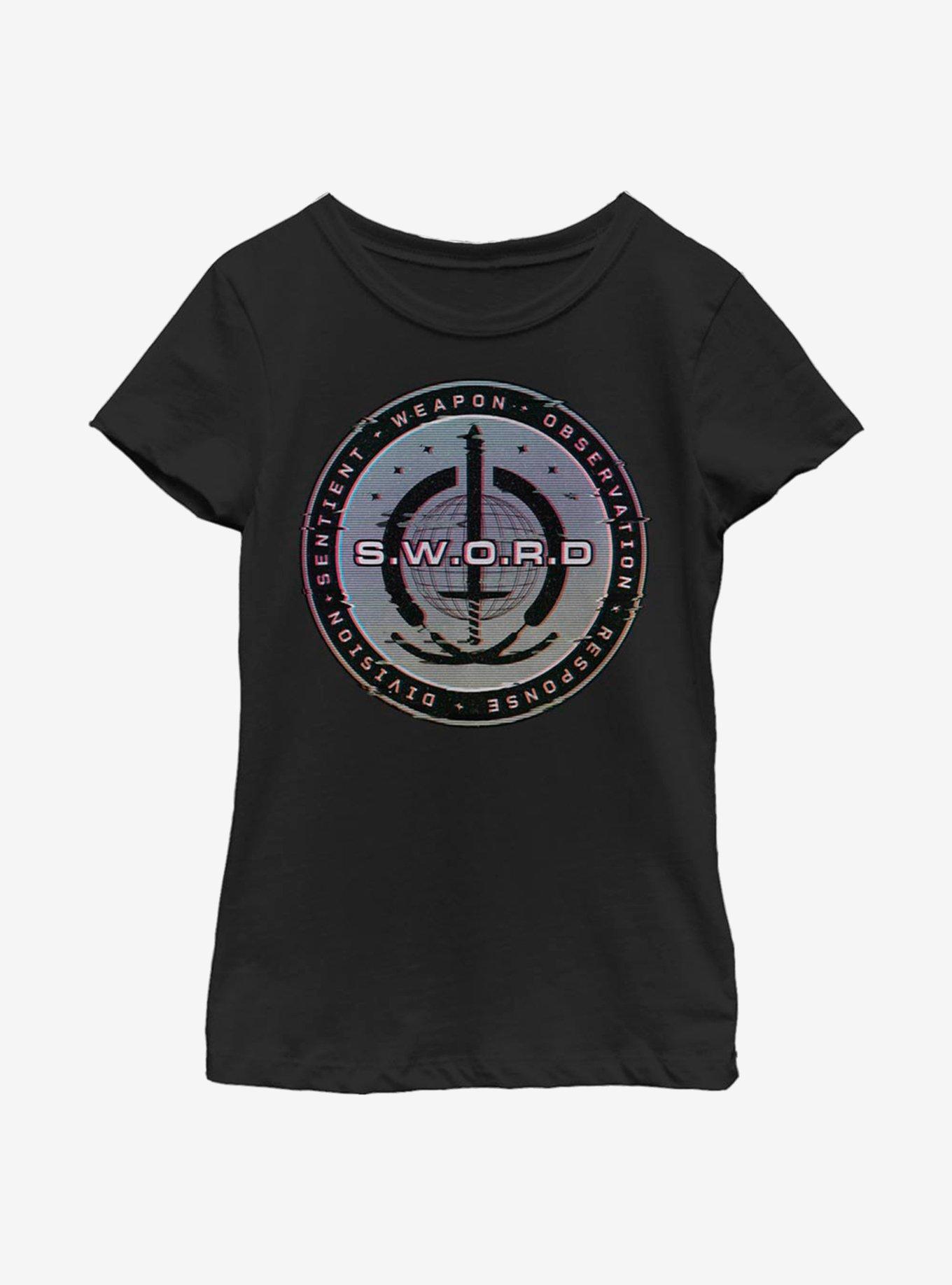 Marvel WandaVision S.W.O.R.D Digital Logo Youth Girls T-Shirt, , hi-res