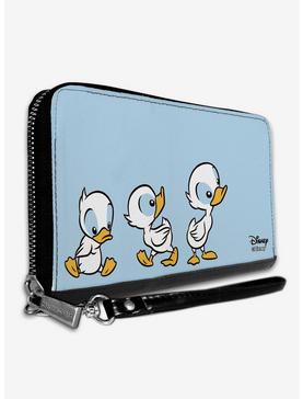Plus Size Disney Lilo & Stitch Ducklings Baby Blue Zip Around Wallet, , hi-res