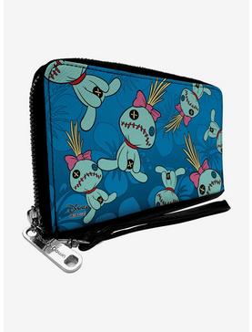Plus Size Disney Lilo & Stitch Scrump Hibiscus Zip Around Wallet, , hi-res