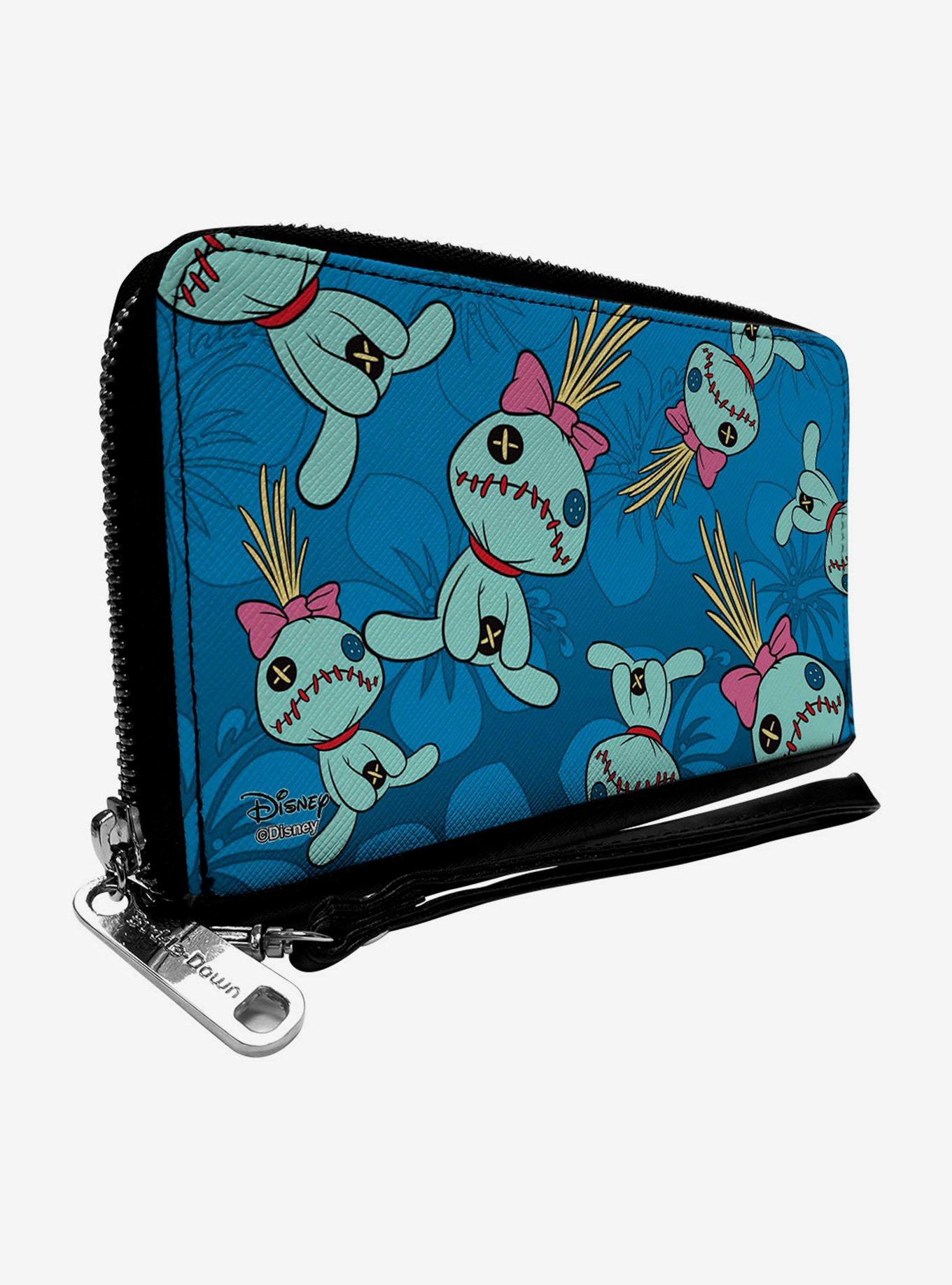 Disney Lilo & Stitch Scrump Hibiscus Zip Around Wallet, , hi-res
