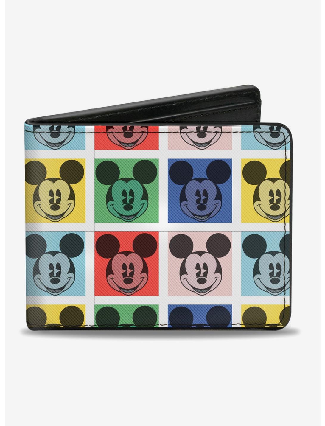 Disney Mickey Mouse Smiling Blocks Bifold Wallet, , hi-res