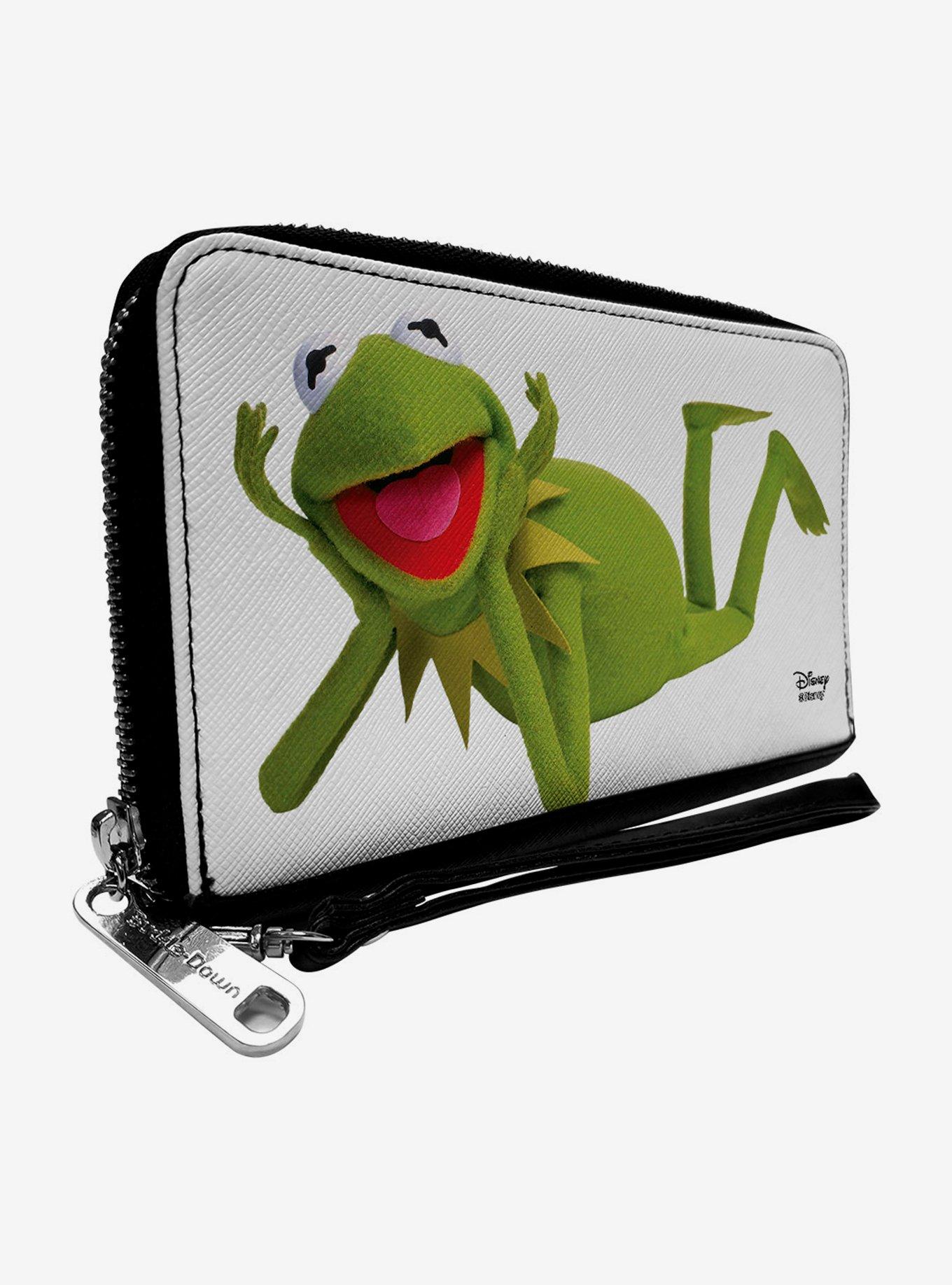 Disney The Muppets Kermit The Frog Pose Zip Around Wallet 