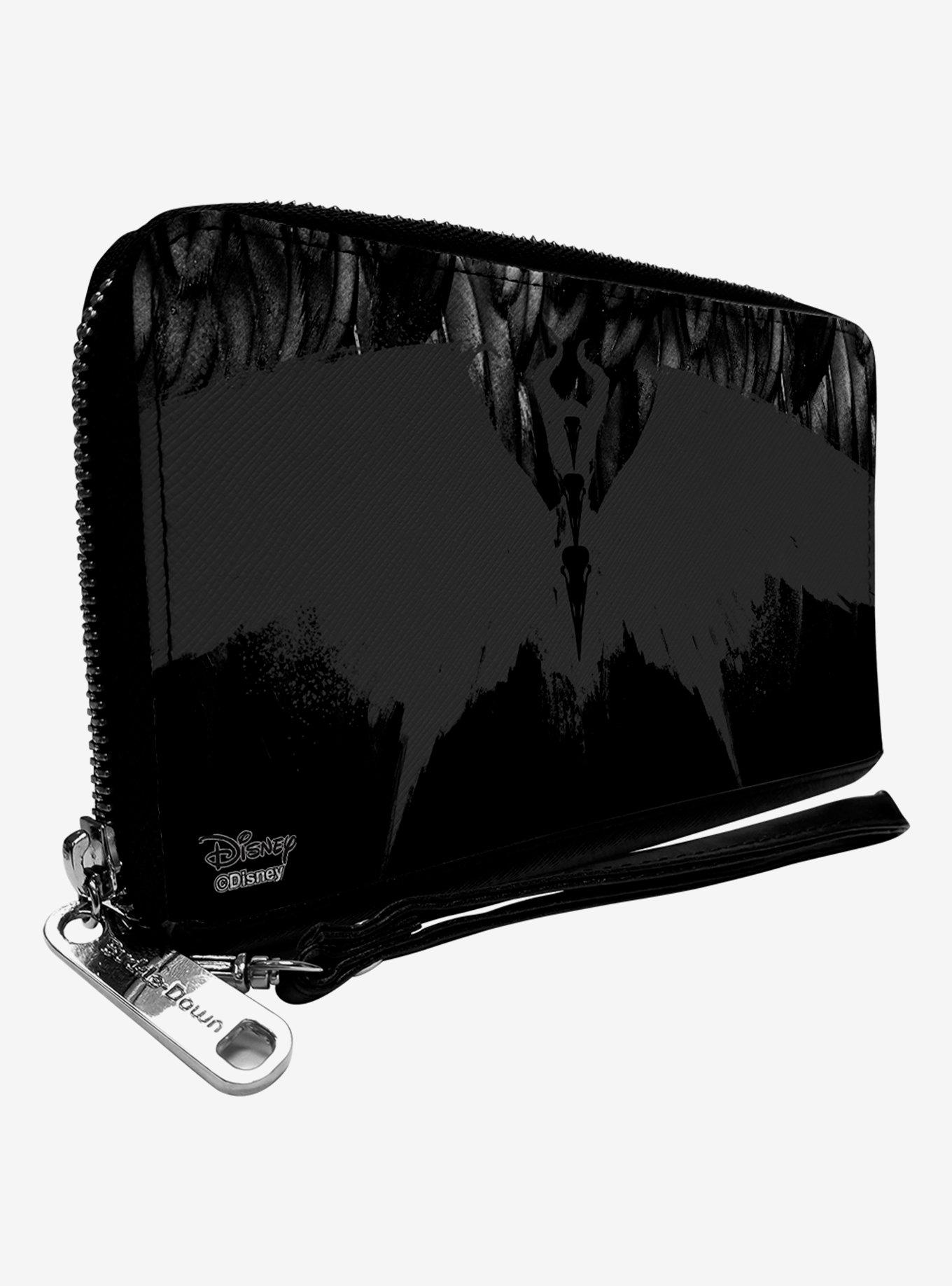 Disney Villains Maleficent Silhouette Zip Around Wallet, , hi-res