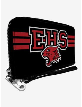 High School Musical East High School Wildcats Logo Black Red Zip Around Wallet, , hi-res