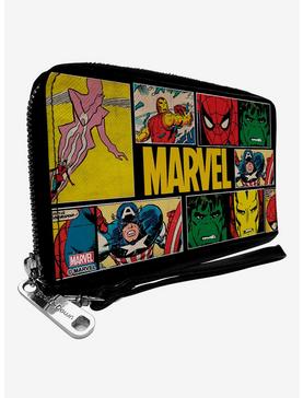 Marvel Retro Comic Panels Zip Around Wallet, , hi-res