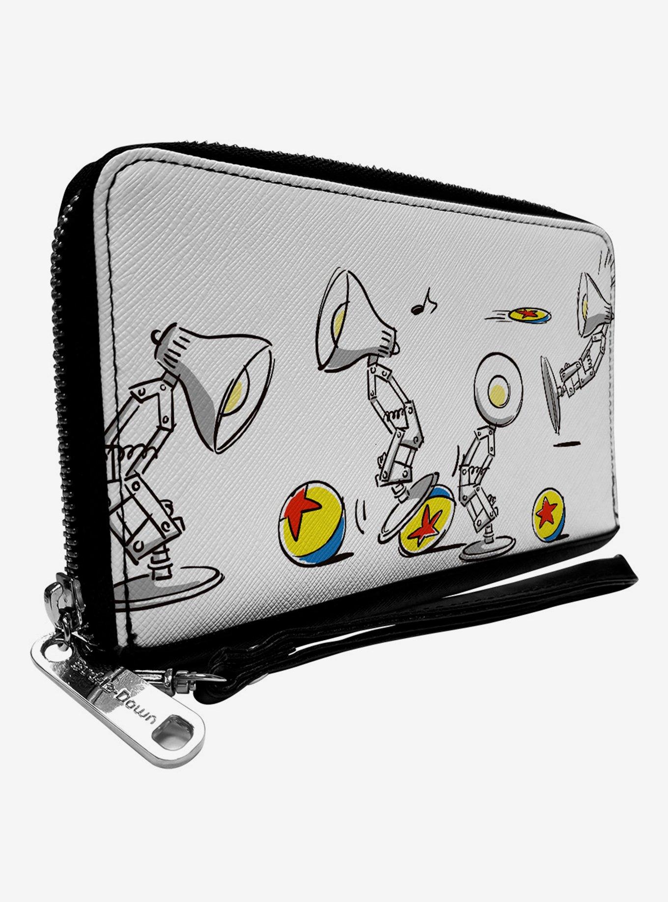 Pixar Lamp Animation Luxo Jr Sketch Zip Around Wallet, , hi-res