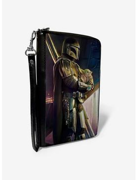 Star Wars The Mandalorian Carrying The Child Zip Around Wallet, , hi-res