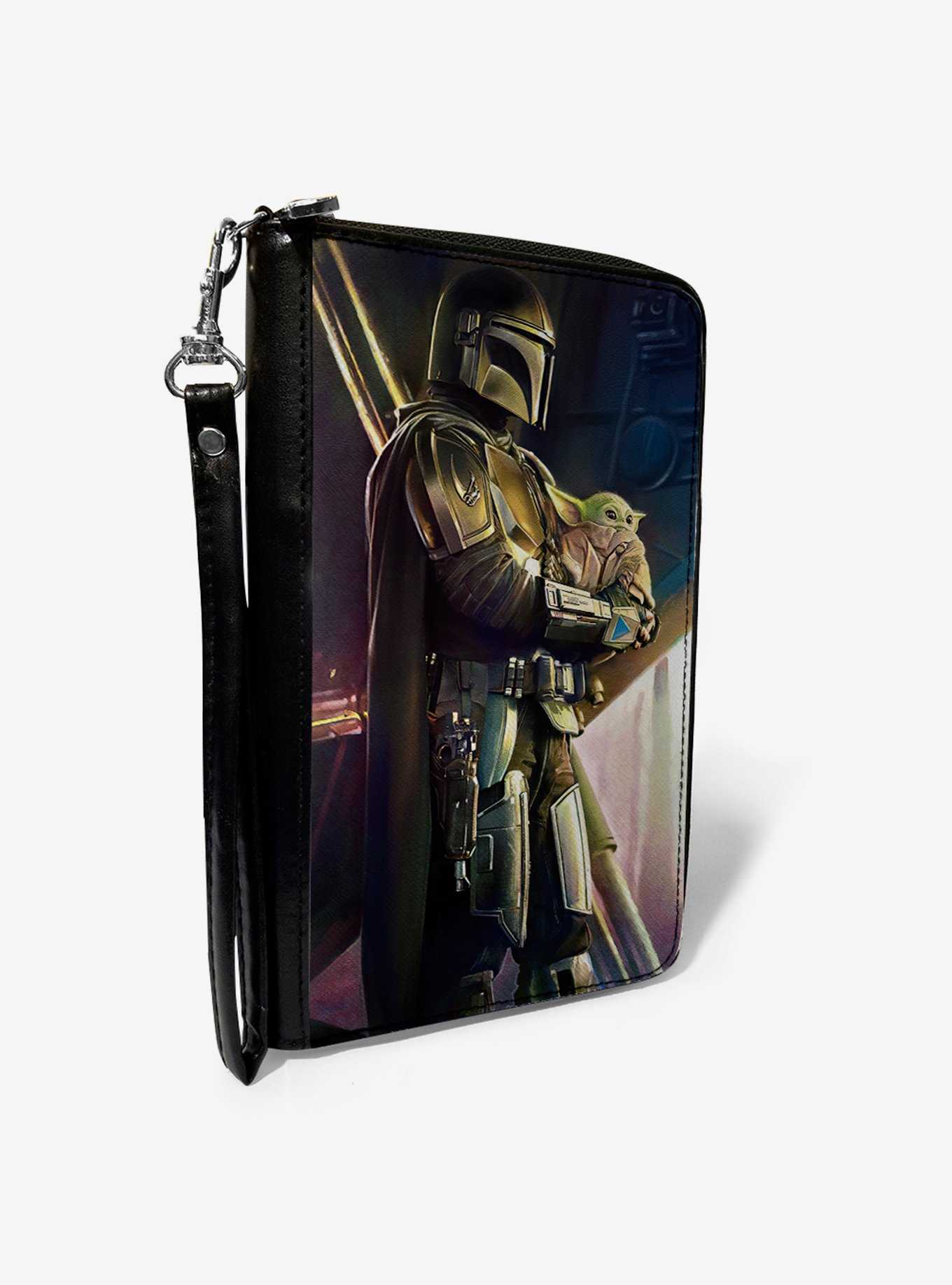 Star Wars The Mandalorian Carrying The Child Zip Around Wallet, , hi-res