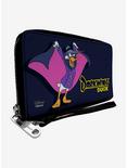 Disney Darkwing Duck Cape Pose Navy Yellow Zip Around Wallet, , hi-res