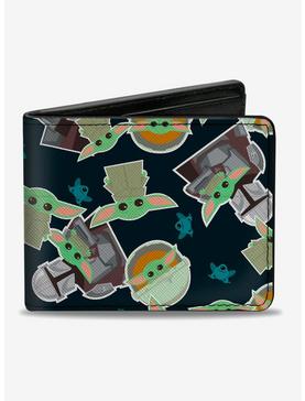 Star Wars The Mandalorian The Child And Frog Icons Bifold Wallet, , hi-res