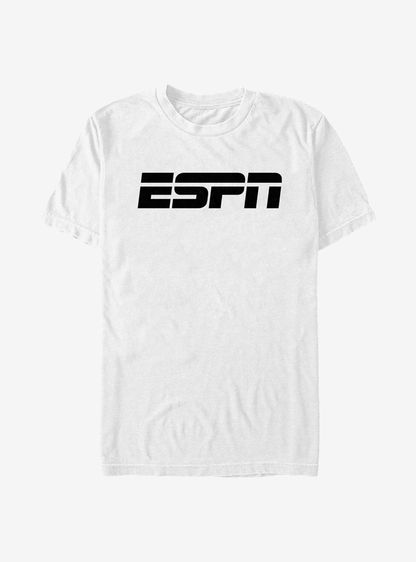 ESPN Black Logo T-Shirt, WHITE, hi-res