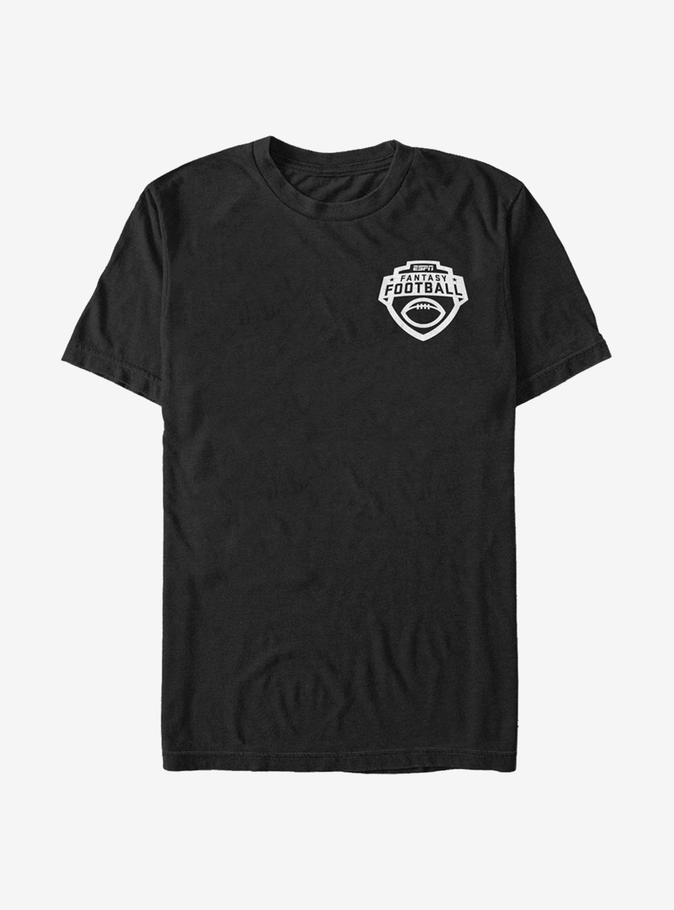 ESPN Fantasy Football Logo T-Shirt, BLACK, hi-res