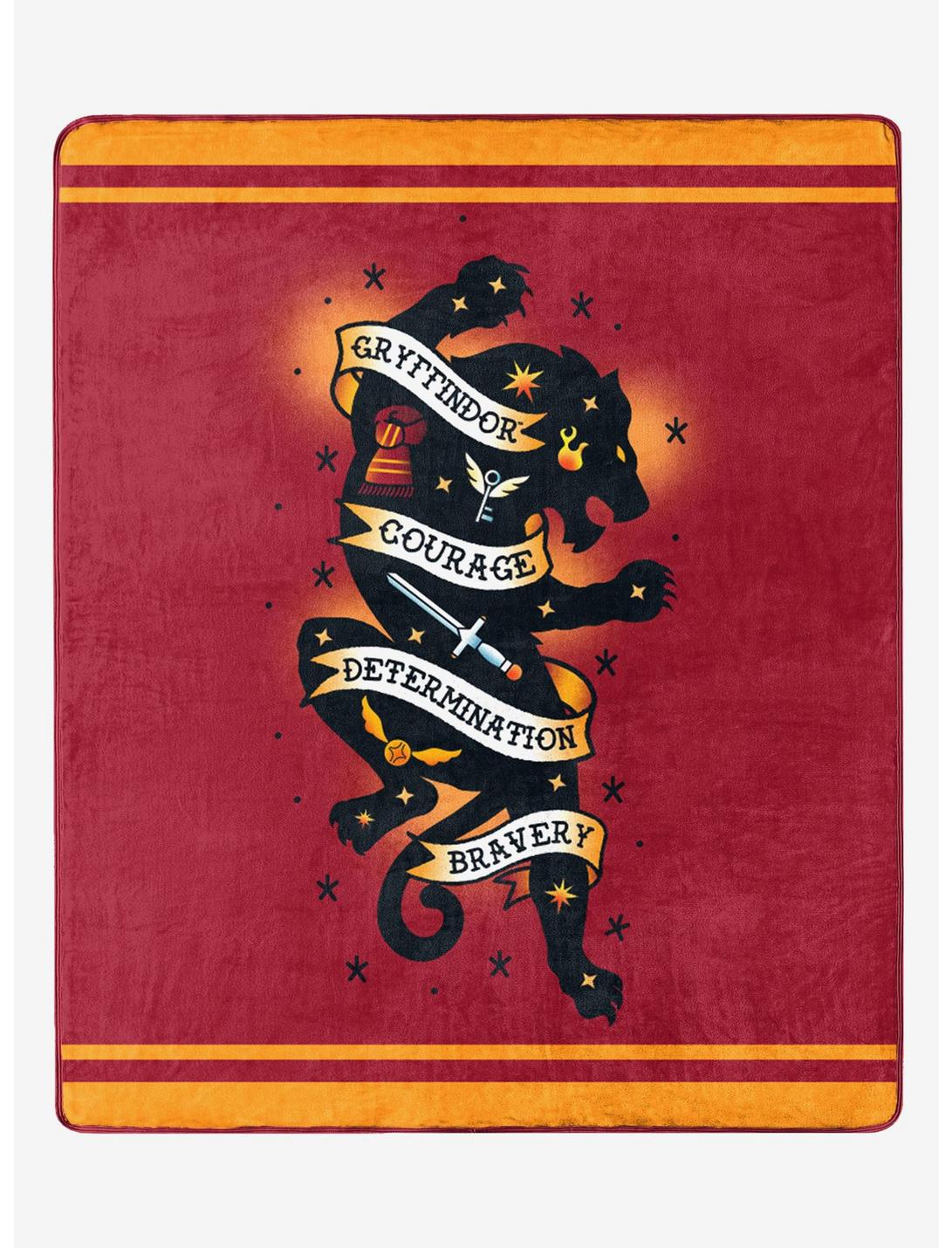 Harry Potter Gryffindor Tattoo Logo Throw Blanket, , hi-res