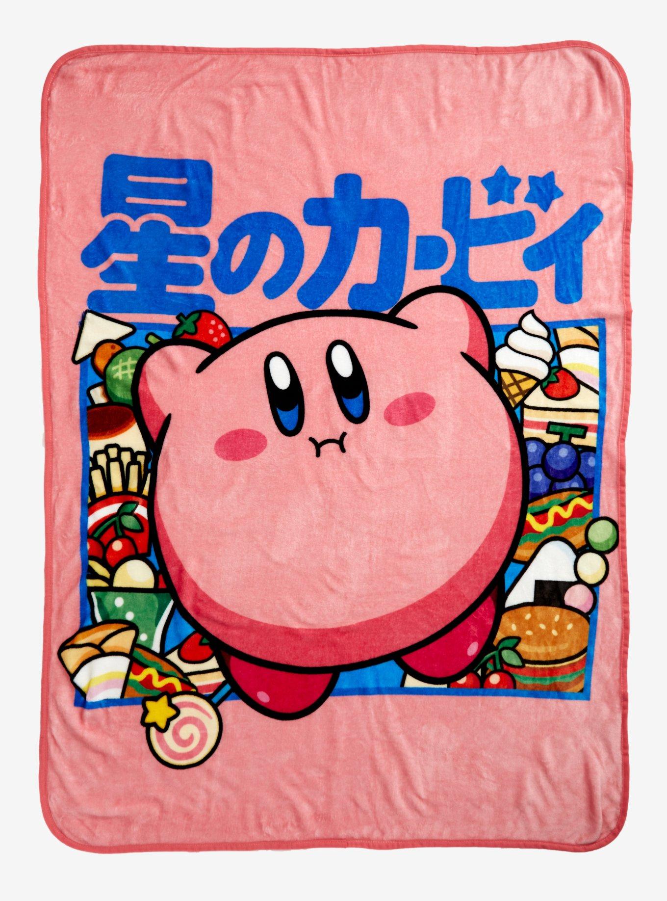 Kirby Snack Time Throw Blanket