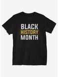 Black History Month Bold Font T-Shirt, BLACK, hi-res