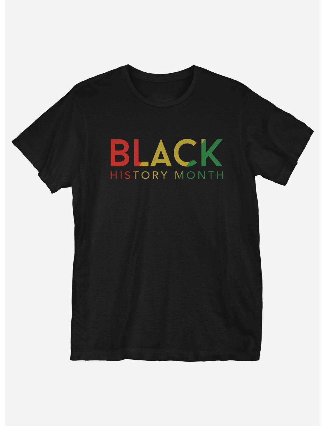 Black History Month Color Stripe T-Shirt, BLACK, hi-res