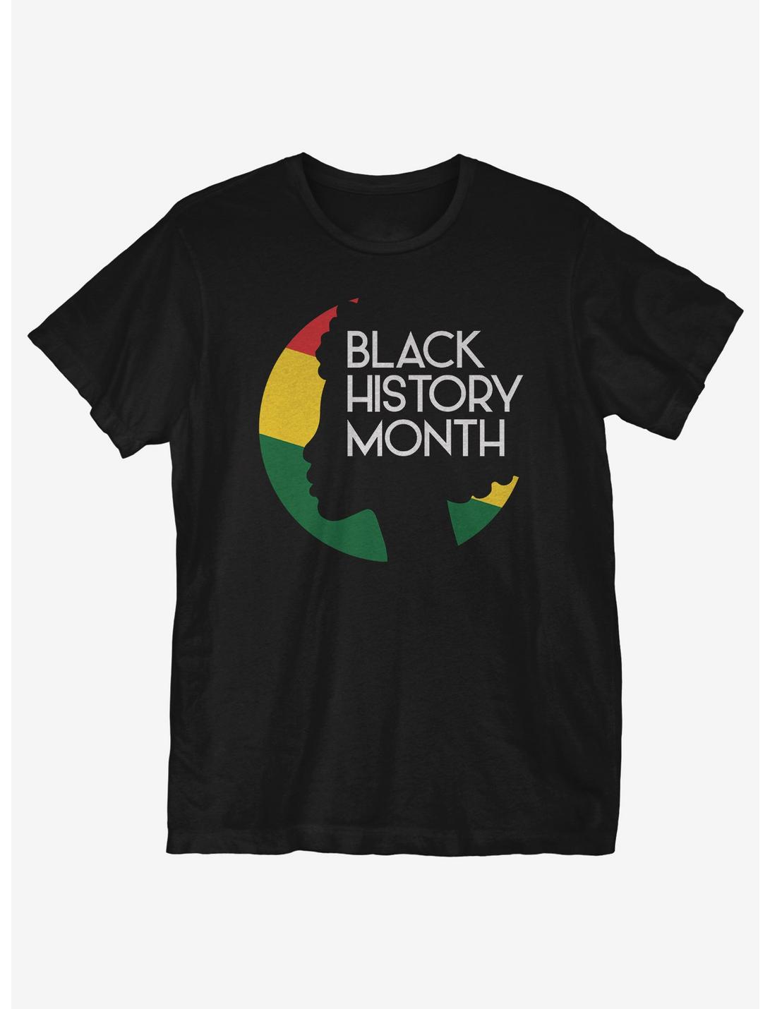 Black History Month Silhouette T-Shirt, BLACK, hi-res