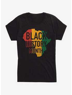 Black History Month Africa Print Womens T-Shirt, , hi-res