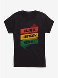 Black History Month Banners Womens T-Shirt, BLACK, hi-res