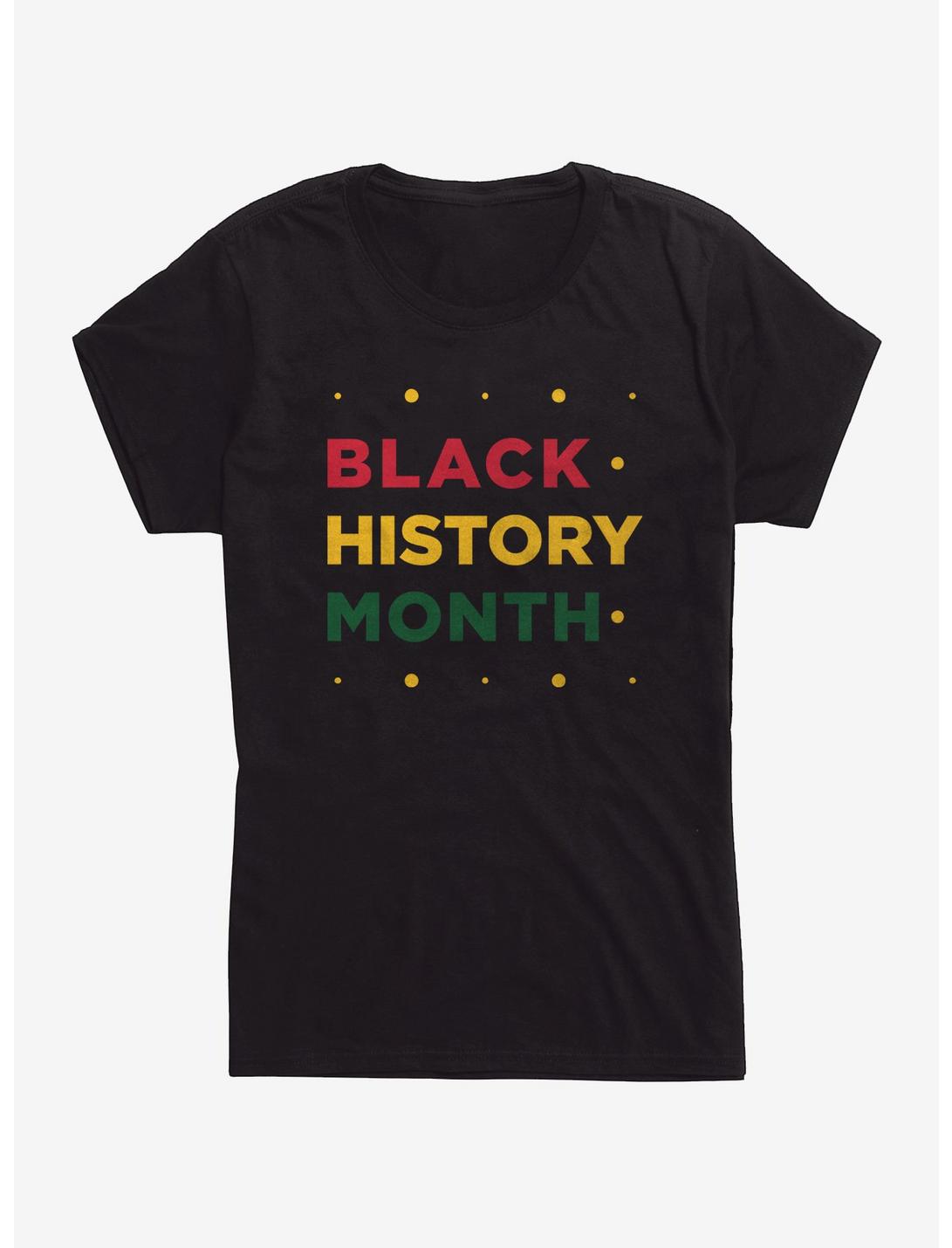 Black History Month Celebrate Womens T-Shirt, BLACK, hi-res