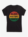 Black History Month Circle Script Womens T-Shirt, BLACK, hi-res