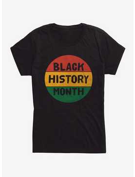 Black History Month Circle Script Womens T-Shirt, , hi-res