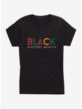 Black History Month Color Block Womens T-Shirt, BLACK, hi-res