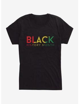 Black History Month Color Stripe Womens T-Shirt, , hi-res