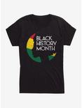 Black History Month Silhouette Womens T-Shirt, BLACK, hi-res