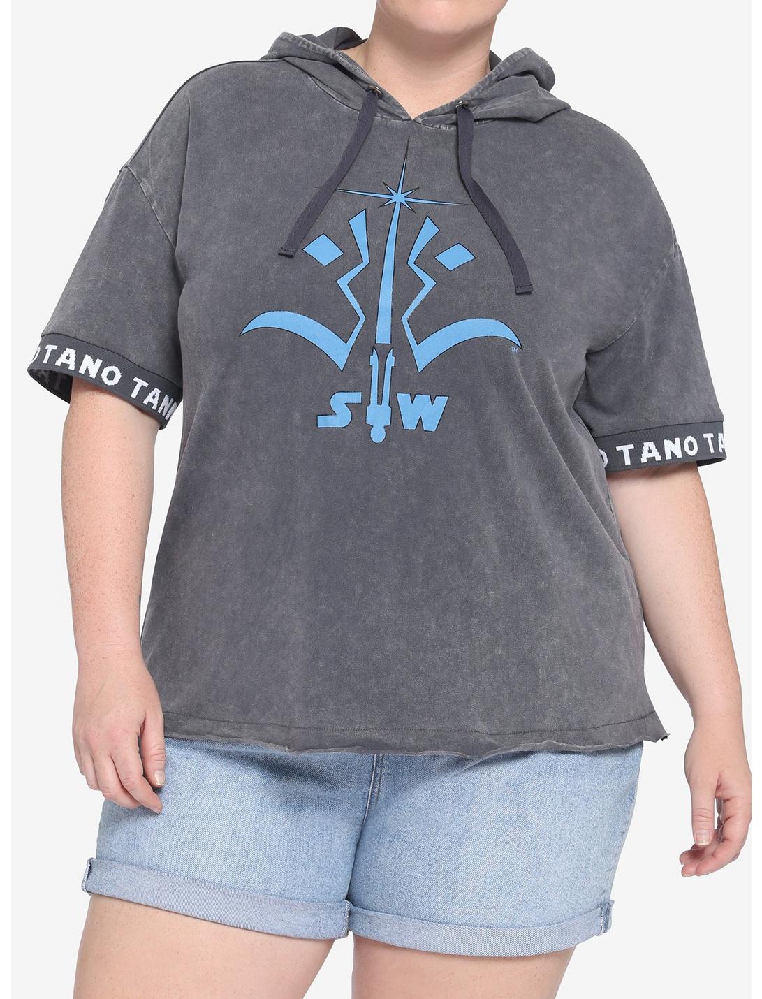 Her Universe Star Wars: The Clone Wars Ahsoka Tano Short-Sleeve Hoodie Plus Size Her Universe Exclusive, MULTI, hi-res