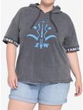 Her Universe Star Wars: The Clone Wars Ahsoka Tano Short-Sleeve Hoodie Plus Size Her Universe Exclusive, MULTI, hi-res