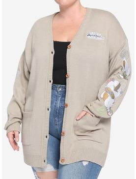 Her Universe Avatar: The Last Airbender Appa & Momo Embroidered Cardigan Plus Size Her Universe Exclusive, , hi-res