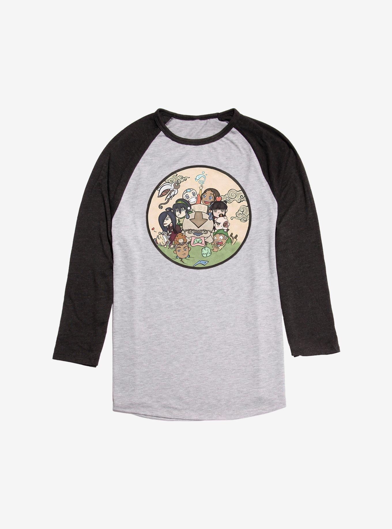 Avatar: The Last Airbender Aang's Memories Raglan, Ath Heather With Black, hi-res