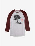 Avatar: The Last Airbender Iroh Leaves From The Vine Raglan, Ath Heather With Maroon, hi-res