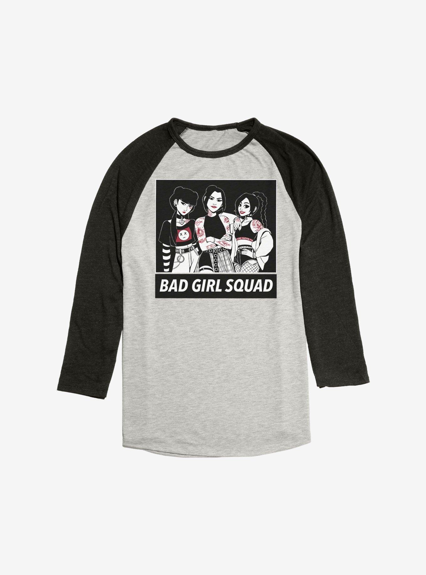 Avatar: The Last Airbender Bad Girl Squad Raglan, Oatmeal With Black, hi-res