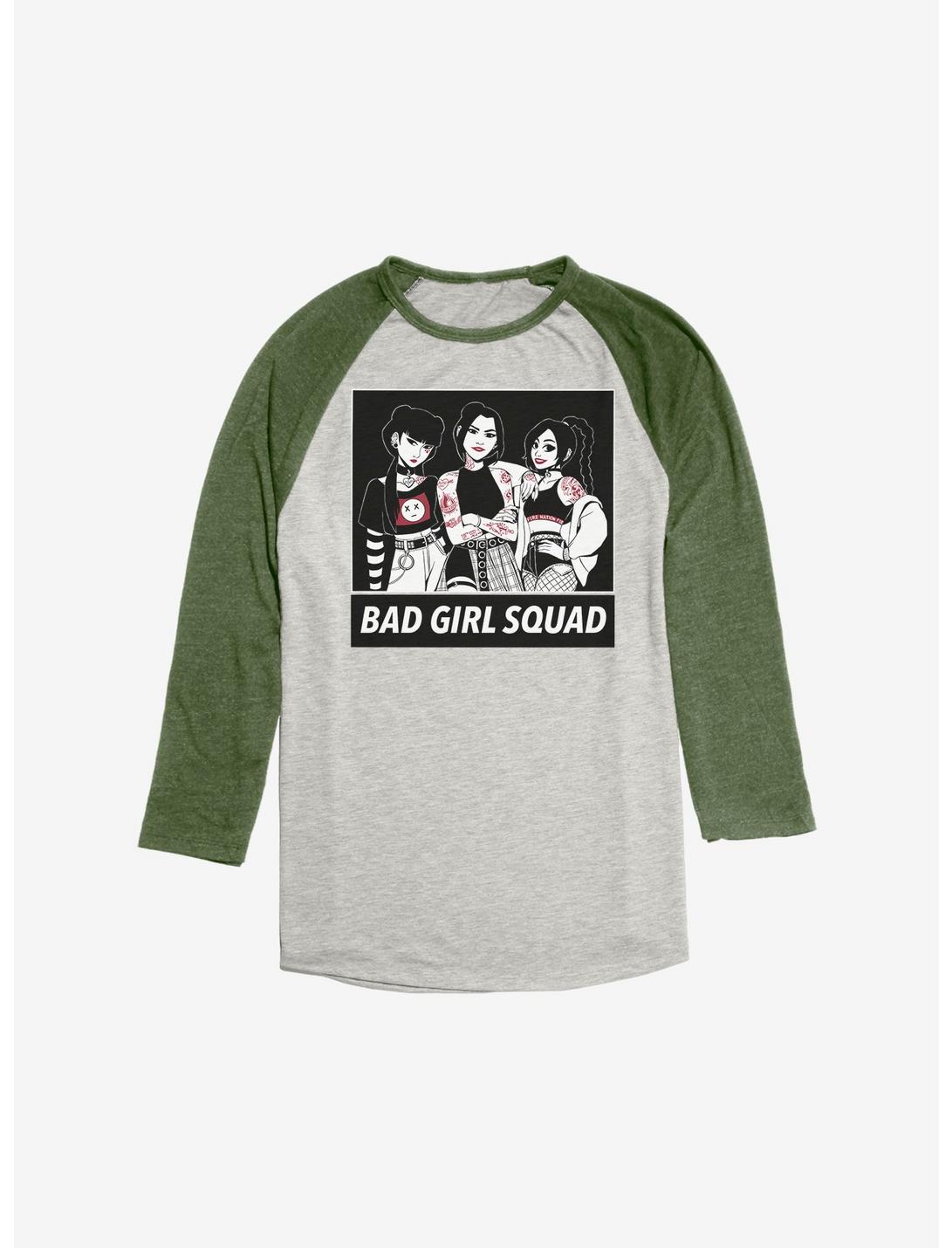 Avatar: The Last Airbender Bad Girl Squad Raglan, Oatmeal With Moss, hi-res