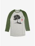 Avatar: The Last Airbender Iroh Leaves From The Vine Raglan, Oatmeal With Moss, hi-res