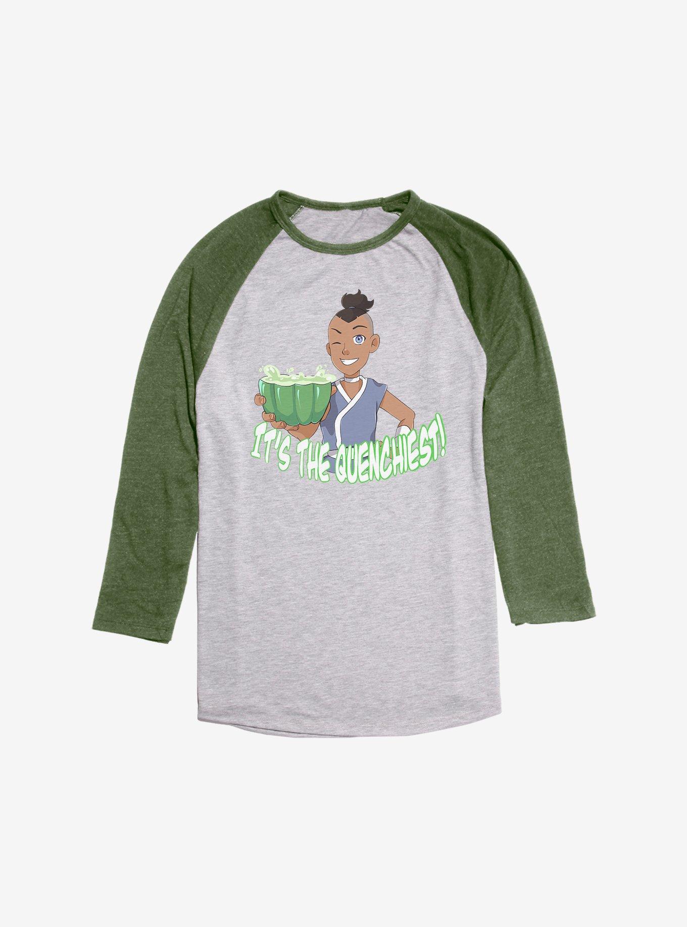 Avatar: The Last Airbender Sokka's Cactus Juice Raglan, Ath Heather With Moss, hi-res