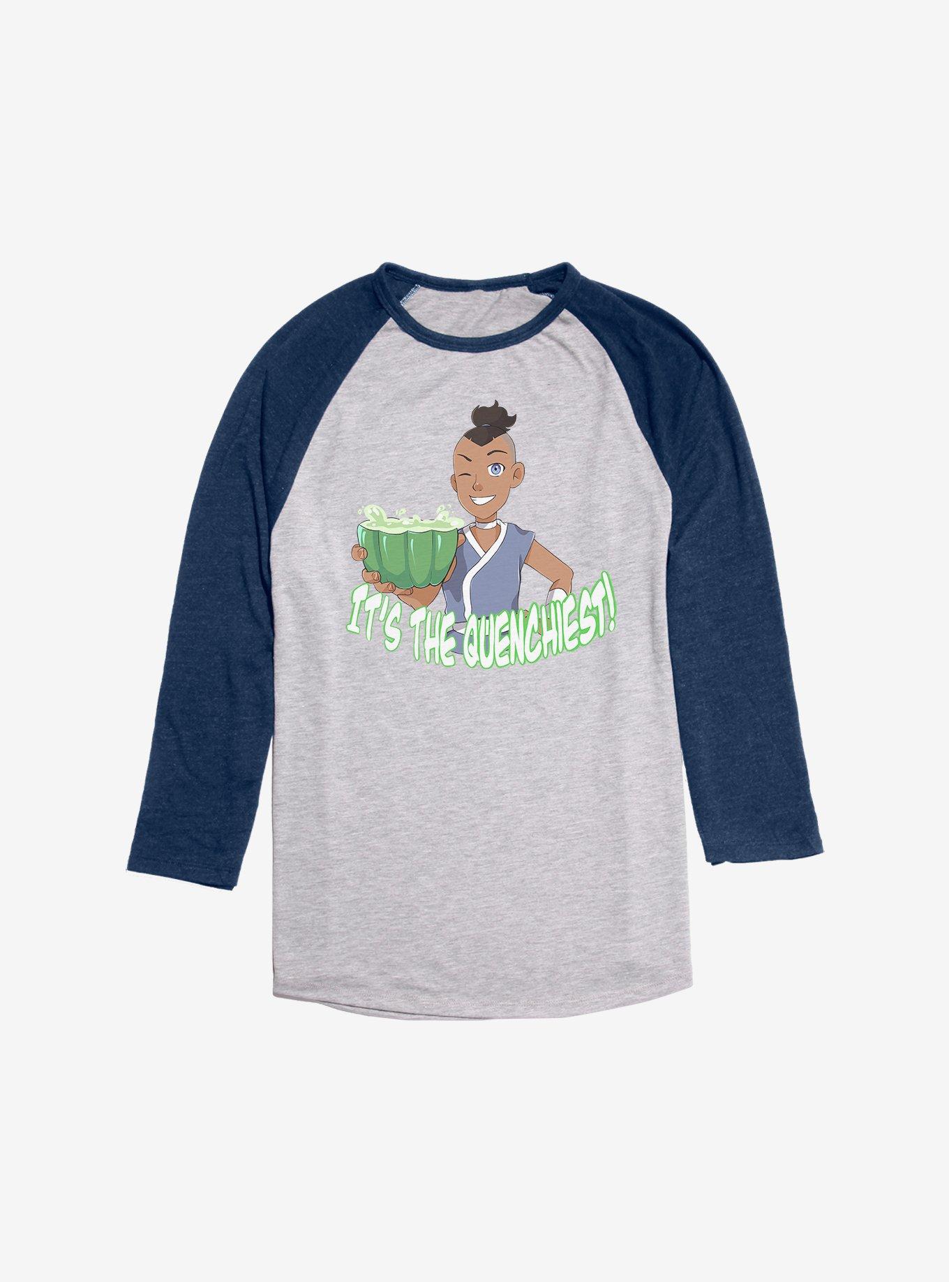 Avatar: The Last Airbender Sokka's Cactus Juice Raglan, Ath Heather With Navy, hi-res