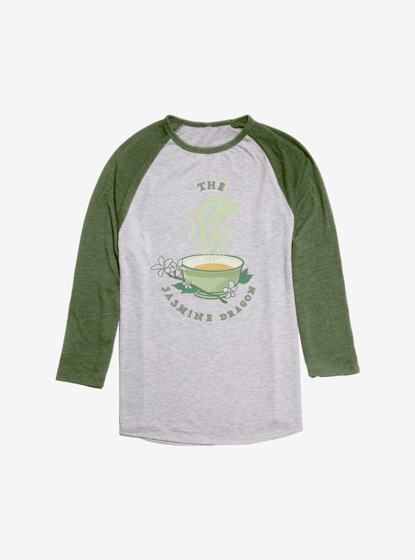 Avatar: The Last Airbender The Jasmine Dragon Raglan, Ath Heather With Moss, hi-res