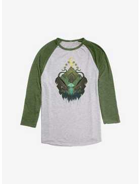 Avatar: The Last Airbender Through The Earth Raglan, Ath Heather With Moss, hi-res