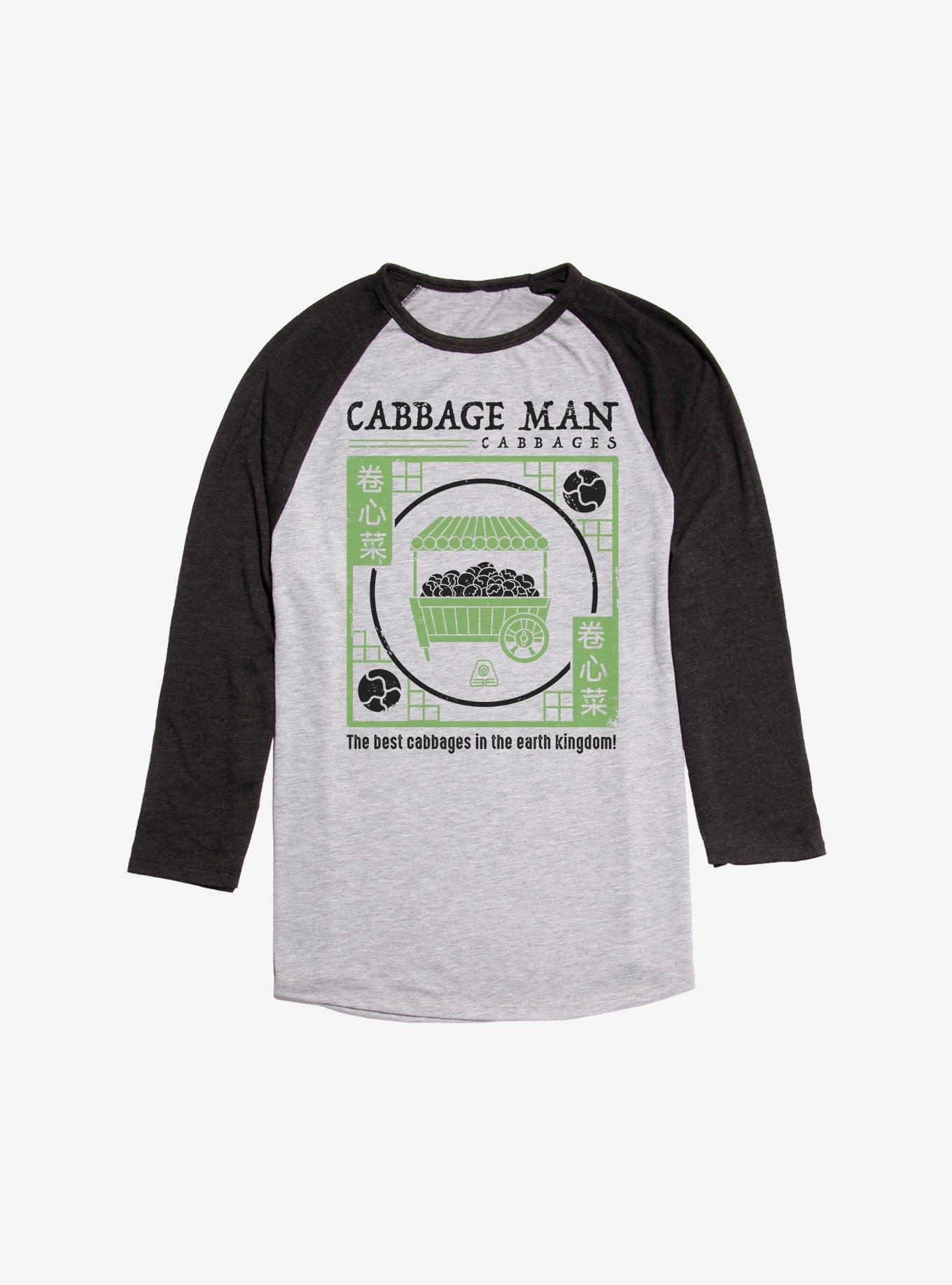 Avatar: The Last Airbender The Best Cabbages Raglan, Ath Heather With Black, hi-res